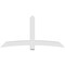 Ekena Millwork Bellingham Architectural Grade PVC Gable Bracket, 84"W x 42"H x 4"D x 6"F, 12/12 Pitch GBP084X42X0406BEL00 - alternate 4
